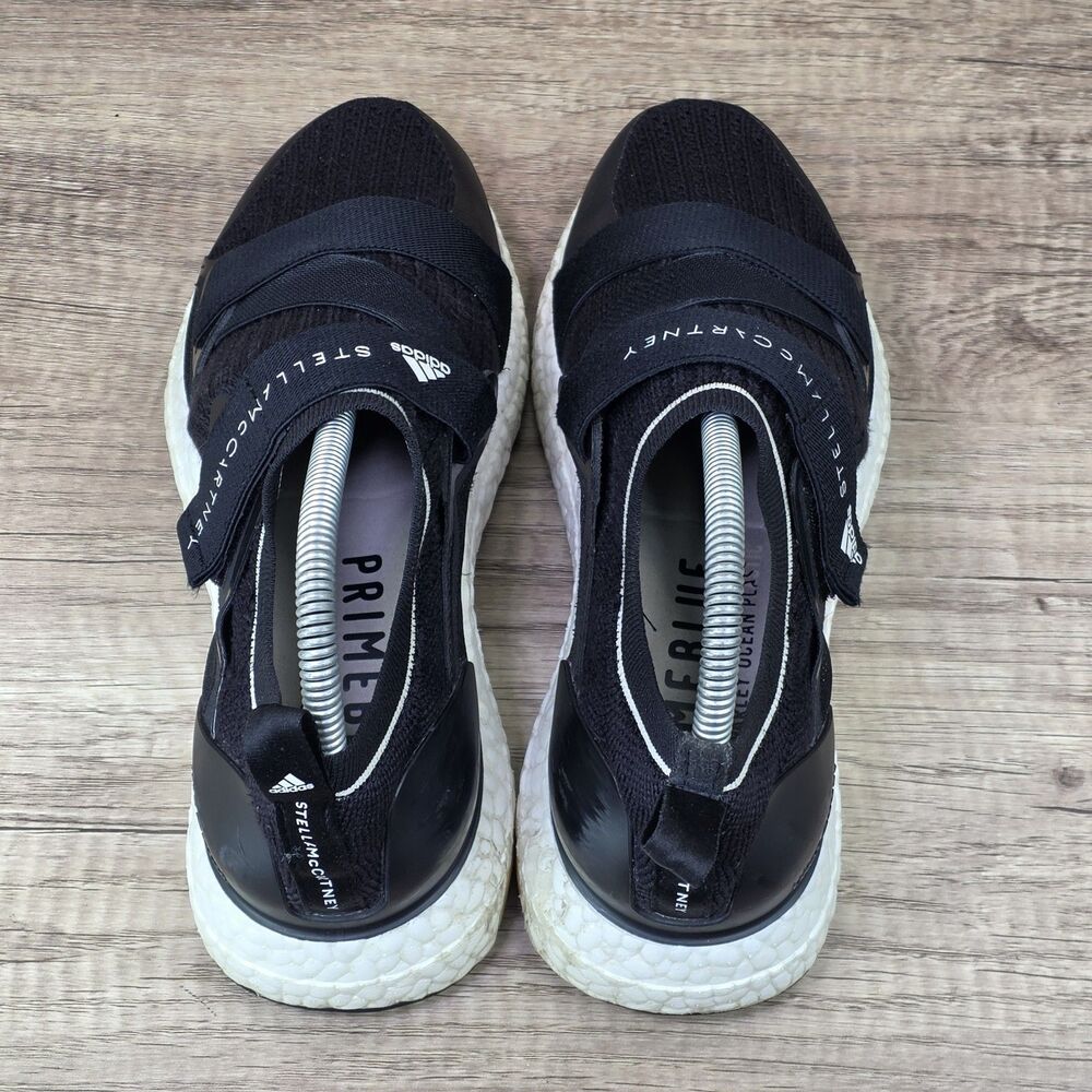 Adidas UltraBoost X Stella McCartney Women's Sz 7 Black White Shoes FZ3032 READ* - Picture 5 of 12